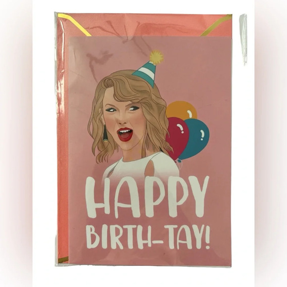 2 Taylor Swift Happy Birthday Card Swiftie Gift Eras Tour - Picture 8 of 9